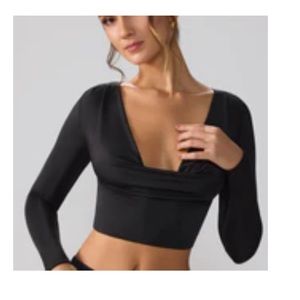 Black long sleeve going out top from oh Polly